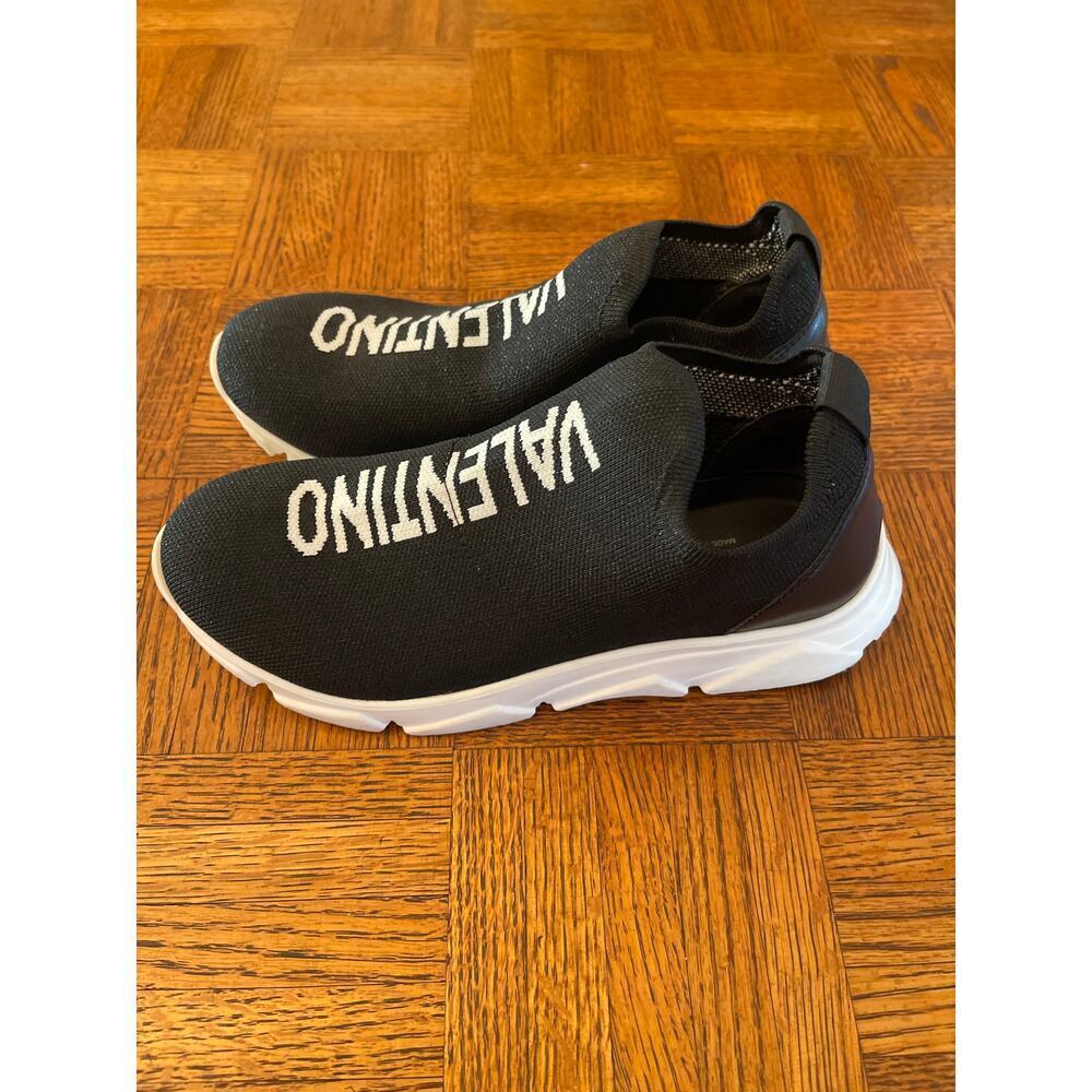 Valentino By Mario Valentino Apollo Knit & Leather Sneaker Size 7 - Picture 4 of 7